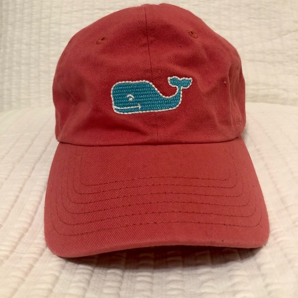 Vineyard Vines Other - Vineyard Vines Pastel Red Strap Back Cap Adjustable